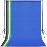 vidaXL Photo Studio Kit with 5 Coloured Backdrops