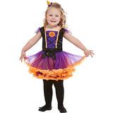 Pumpkins Fancy Dresses Fancy Dress Smiffys Toddler Pumpkin Witch Costume