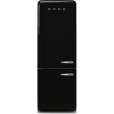 Frost free fridge freezer 70cm Smeg FAB38LBL5 Black