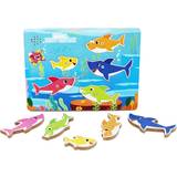 Knob Puzzles Baby Shark Chunky Wood Puzzle with Music