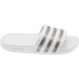 Laced Slippers & Sandals adidas Adilette Aqua - Cloud White/Platinum Metallic