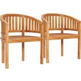 Teak Patio Chairs Garden & Outdoor Furniture vidaXL 48019 2-pack Lounge Chair