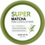Mud Masks - Smoothing Facial Masks Some By Mi Super Matcha Pore Clean Clay Mask 100g