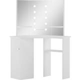 Grey Dressing Tables vidaXL Corner Dressing Table 54x111cm
