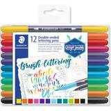 Arts & Crafts Staedtler Double Ended Brush Lettering Pens 12-pack