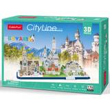 CubicFun Jigsaw Puzzles CubicFun Cityline Bavaria 178 Pieces
