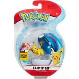 Pokemon clip n go Pokémon Clip 'N' Go Pokéball Pikachu & Great Ball