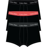 Calvin Klein Cotton Stretch Low Rise Trunks 3-pack - Black/Coral/Phantom