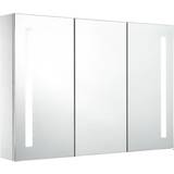 White Bathroom Mirror Cabinets vidaXL 725527