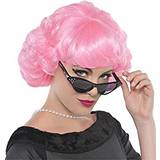 Film & TV Short Wigs Amscan Grease Frenchie Pink Wig
