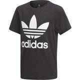 Girls T-shirts Children's Clothing adidas Junior Trefoil T-shirt - Black/White (DV2905)