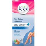 Hair Removal Products Veet Easy Gel Wax Strips Sensitive Skin 20-pack