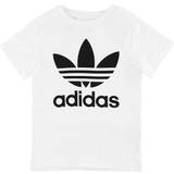 Adidas Tops Children's Clothing adidas Junior Trefoil T-shirt - White/Black (DV2904)