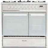 Montpellier Dual Fuel Ovens Gas Cookers Montpellier MRT91DFMX Stainless Steel