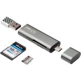 PNY Memory Card Readers PNY USB-C/USB 3.0 Card Reader for microSDXC/SDXC