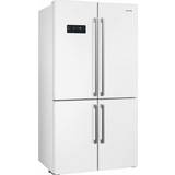 White american style fridge freezer Smeg FQ60BDF Black, White