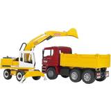 Sound Excavators Bruder MAN TGA Construction Truck with Liebherr Excavator 02751