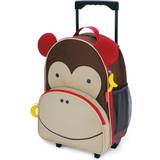 Brown Children's Luggage Skip Hop Zoo Kids Rolling Monkey 41cm