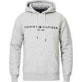 Tommy Hilfiger Men Clothing Tommy Hilfiger Logo Flex Fleece Hoodie - Cloud Htr