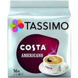 Tassimo Food & Drinks Tassimo Costa Americano 144g 16pcs 5pack