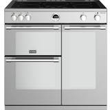 90cm - Stainless Steel Induction Cookers Stoves S900EI SS Stainless Steel, Black