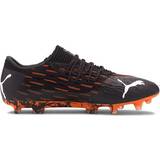 41 ½ - Firm Ground (FG) Football Shoes Puma Future 6.1 Netfit FG/AG M - Black/White/Shocking Orange