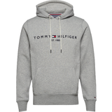 Tommy Hilfiger Jumpers Tommy Hilfiger Signature Logo Hoodie - Cloud Heather