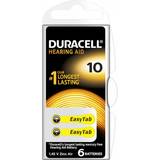 Duracell Batteries - Hearing Aid Battery Batteries & Chargers Duracell Hearing Aid Batteries 10 6pcs