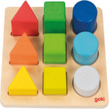 Wooden Toys Shape Sorters Goki Colour & Shape Assorting Board 58753