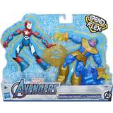 Hasbro Rubber Figures Hasbro Marvel Avengers Bend & Flex Iron Patriot vs Thanos for Merchandise