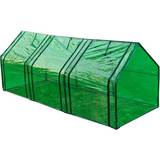 PVC Plastic Freestanding Greenhouses vidaXL 40620 Stainless steel PVC Plastic