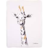 White Wall Decor Kid's Room Childhome Oil Painting Giraffe
