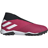 Pink - Women Football Shoes adidas Nemeziz 19.3 Turf W - Shock Pink/Cloud White/Core Black