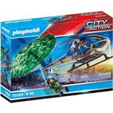 Play Set Playmobil City Action Police Parachute Search 70569