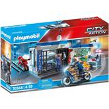 Cities Play Set Playmobil City Action Police Prison Escape with Motorcycle 70568