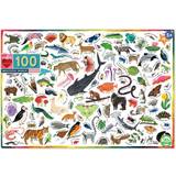 Eeboo Animals in The World 100 Pieces