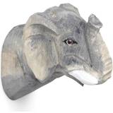 Grey Hooks & Hangers Kid's Room Ferm Living Animal Hand Carved Hook Elephant
