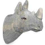 Ferm Living Animal Hand Carved Hook Rhino
