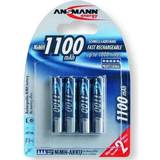AAA (LR03) - Batteries - Rechargeable Standard Batteries Batteries & Chargers Ansmann NiMH Rechargeable AAA 1100mAh Compatible 4-pack