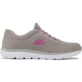 Knit Fabric Gym & Training Shoes Skechers Summits W - Grey/Hot Pink