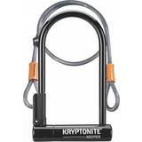 Black Bicycle Locks Kryptonite Keeper Standard + Kflex
