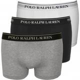 Grey - Men Underwear Polo Ralph Lauren Stretch Cotton Trunk 3-pack - White/Heather/Black