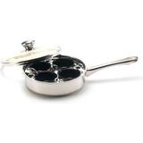 Stainless Steel Egg Pans Demeyere Resto with lid 18 cm