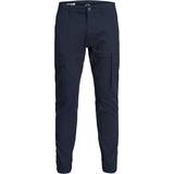 Men Trousers on sale Jack & Jones Paul Flake AKM 542 Cargo Trousers - Blue/Navy Blazer