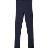 Girls - Leggings Trousers Name It Basic Cotton Leggings - Blue/Dark Sapphire (13180124)