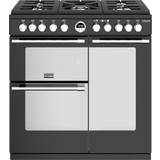Stoves 90cm - Dual Fuel Ovens Gas Cookers Stoves Sterling deluxe DX S900DFBK Black