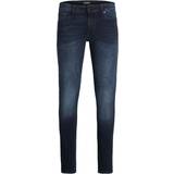 Polyester Jeans Jack & Jones Liam Original AGI 004 Skinny Fit Jeans - Blue/Blue Denim