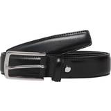 Belts on sale Jack & Jones Clean Cut Leather Belt - Black/Black