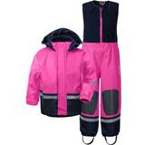 Velcro Rain Sets Children's Clothing Didriksons Boardman Kid's Rain Set - Plastic Pink (503968-322)