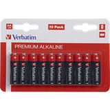 Alkaline - Batteries - Camera Batteries Batteries & Chargers Verbatim AA Premium Alkaline Compatible 10-pack